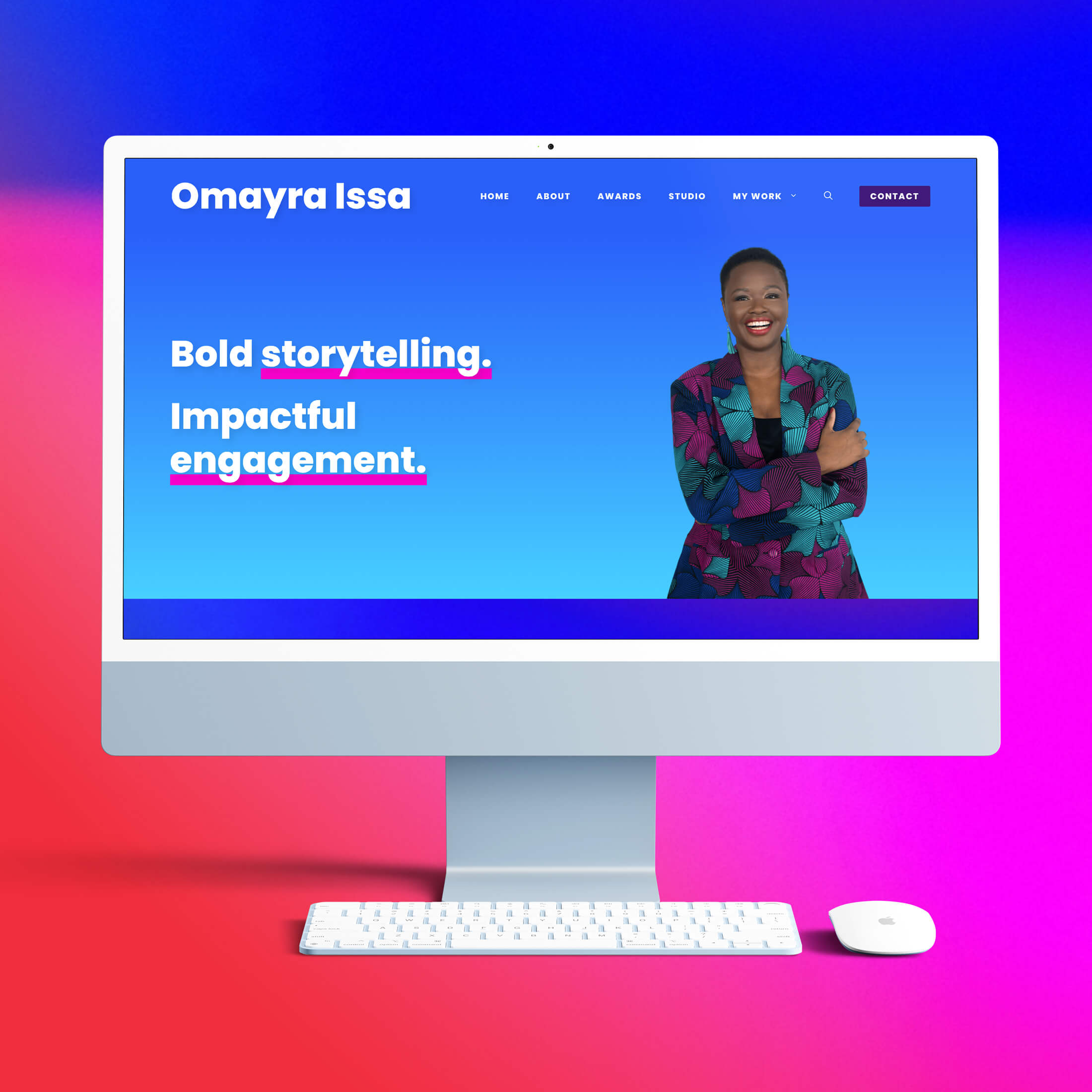 WordPress website design for Omayra Issa by Tulip Tree Creative