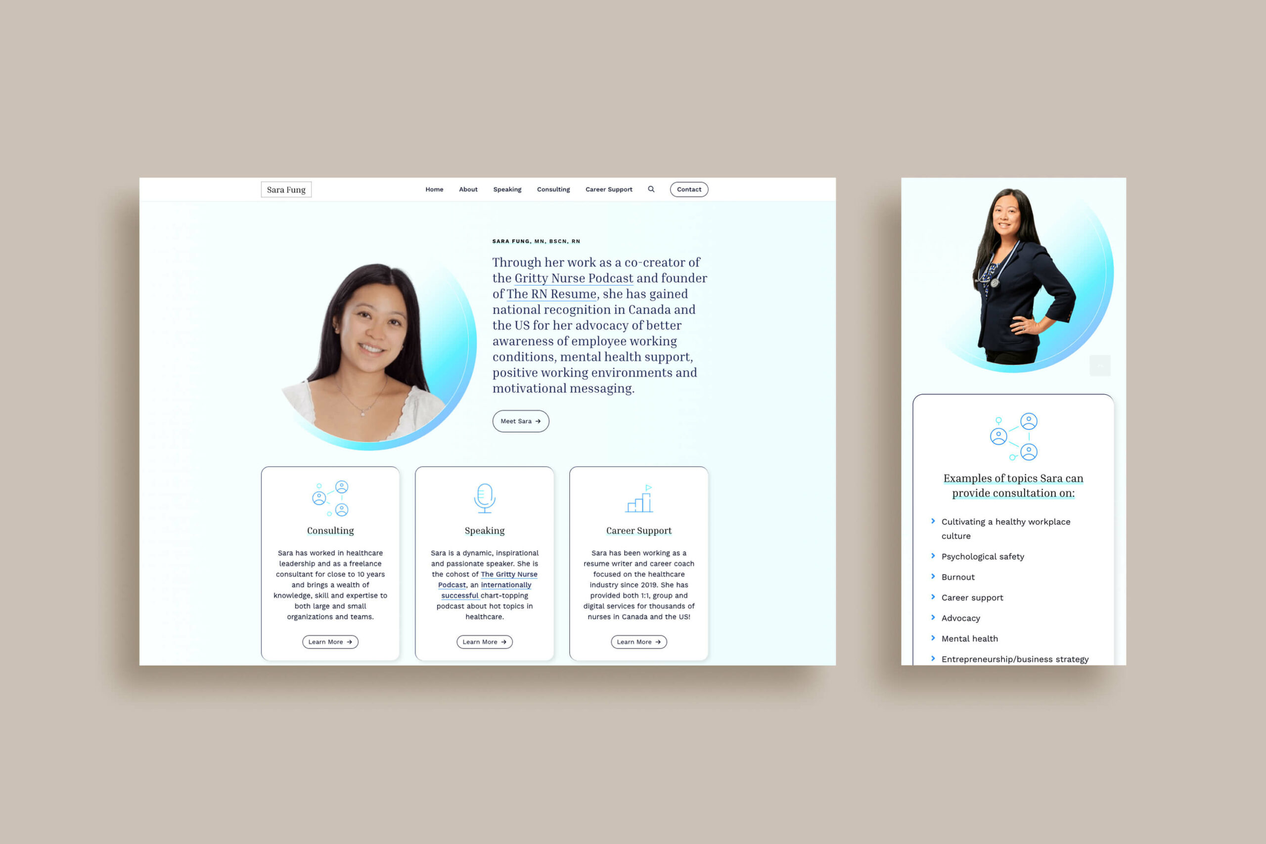 WordPress Website Design for Sara Fung by Tulip Tree Creative